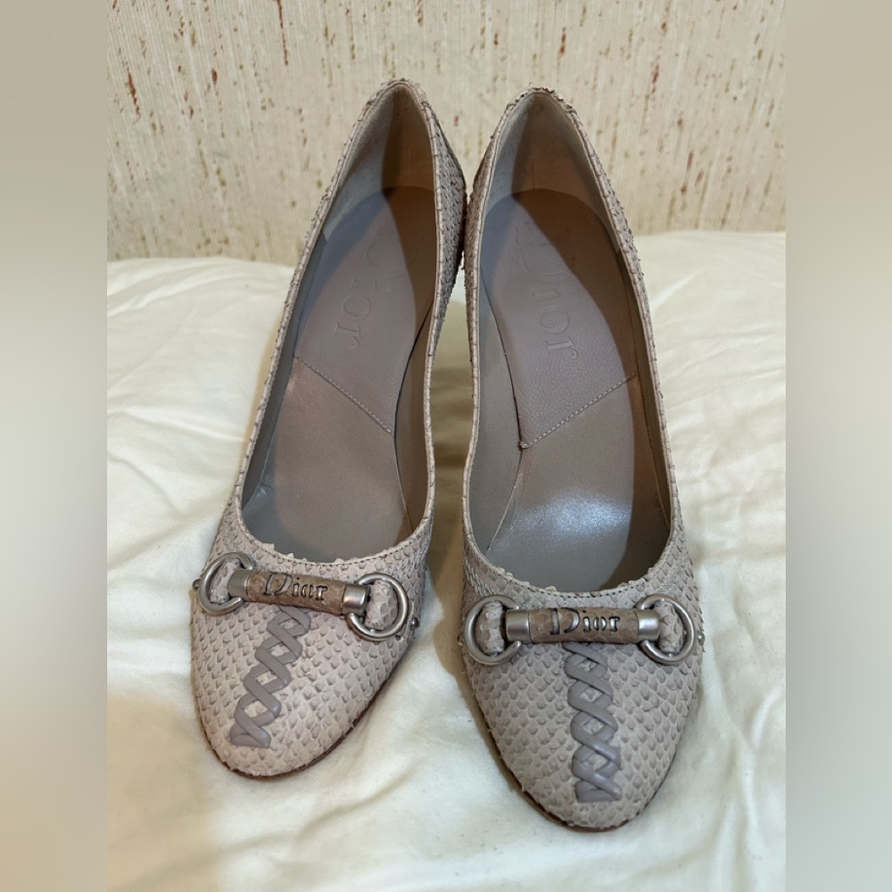 Christian Dior RARE snake skin pumps